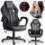 Gamer szék, Sofotel Master, fekete/piros, 33-45 cm ülésmagasság, gumírozott kerekek, fejpárnával, 120 kg teherbírás