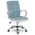 Irodai szék, Sofotel Benton, kék, 95-105 cm, műbőr kárpit, ergonomikus háttámla, hintamechanika, gázliftes magasságállítás, gumírozott kerekek, 120 kg teherbírás