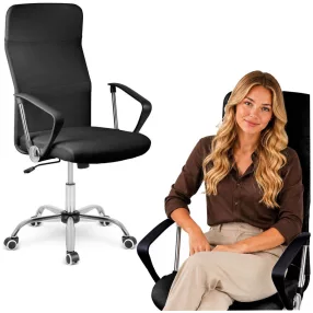   Irodai szék, Sofotel Tamar, fekete, 105-115 cm, 34-44 cm ülésmagasság, mikrohálós háttámla, állítható, hintamechanika, gázliftes magasságállítás, gumírozott kerekek
