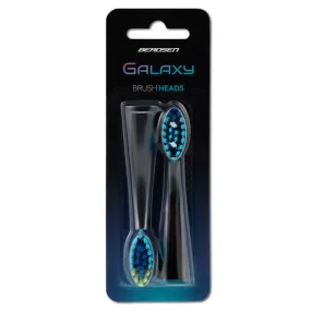   Szónikus fogkefefej, Berdsen Galaxy, fekete, 2 db, lepedékeltávolító, zománckímélő, Berdsen Galaxy fogkeféhez