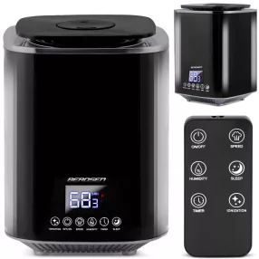  Párásító, Berdsen BD-502, fekete, 2600 ml tartály, ultrahangos, ionizátorral, aromaterápiás, hidegpárás, higrosztát, automatikus kikapcsolás, időzítő 1-9 h, 250 ml/h