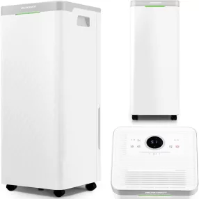   Páramentesítő, Berdsen BD-522, fehér, 3500 ml tartály, 20 l/24 h, kompresszoros, LCD kijelző, higrosztátos, éjszakai mód, folyamatos vízelvezetés, 48 dB, 320 W