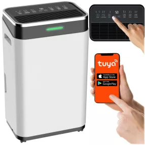   Páramentesítő, Berdsen BD-533, fehér, 6500 ml tartály, 25 l/24h, kompresszoros, 380 W, 45 dB, Wi-Fi, Tuya alkalmazás, időzítő, éjszakai mód, gyerekzár (TE353300)