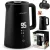 Vízforraló, Berdsen BD-709, 1700 ml, fekete, 1850-2200 W, duplafalú, érintőpaneles hőfokbeállítás, nem melegedő fogantyú, melegen tartás 2 óráig, 360°-os talp, hőmérővel