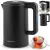 Vízforraló, Berdsen BD-710, 1700 ml, fekete, 1850-2200 W, duplafalú, szárazforralás elleni védelem, 360°-os talp, nem melegedő burkolat, kivehető vízkőszűrő