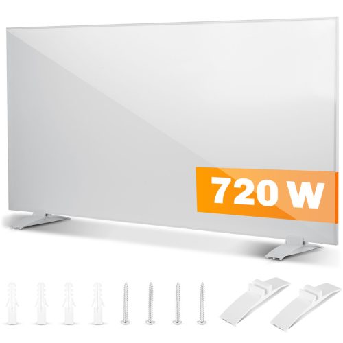 Elektromos fűtőpanel, Berdsen, BD-982, 720 W, 120 x 60 x 1 cm, infravörös Carbon Crystal technológia, falra/mennyezetre szerelhető, szabadon álló, gyors felfűtés
