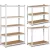 Műhelypolc, Humberg 4841, fehér, 150 x 75 x 30 cm, 5 polcos, acél, MDF polclapok, állítható polcmagasság, teherbírás: 125 kg/polc