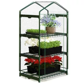   Melegágy, Plonos 4921, 69 x 49 x 125 cm, átlátszó, PVC 110 g/m2 borítás, acél váz, UV-álló, vízálló, cipzáras ajtó