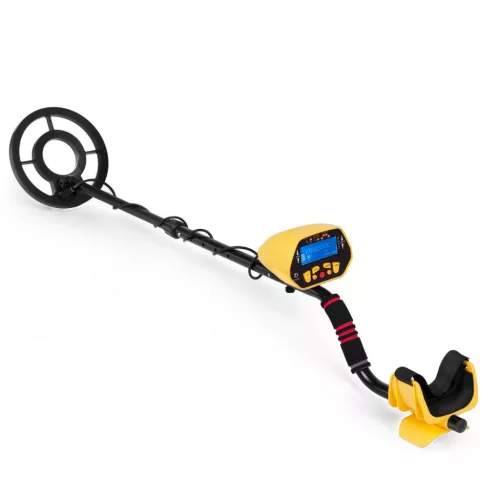 Fémdetektor, Cobra Tector CT-1028, 105–120 cm, 22 cm vízálló keresőfej, LCD kijelző, 3 hangjelzés, 5 beállítás, elemes (2 db 9V)