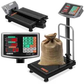   Elektronikus ipari mérleg, Humberg MH-191, fekete, 50 g pontosság, teherbírás: 150 kg