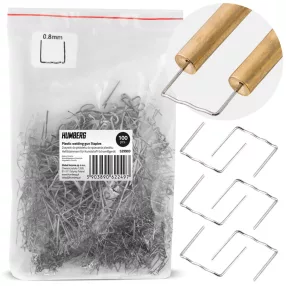   Műanyaghegesztő kapocs, Humberg, C típus, 100 db, hullámszélesség: 8 mm, univerzális, rozsdaálló fém