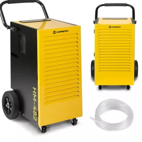   Páramentesítő, Humberg HM-482, fekete/sárga, 70 l/nap, időzítővel, folyamatos vízelvezetés, 55 dB, páratartalom beállítás: 20-90%, 923 W, kerekes (TE548200)