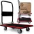Kézikocsi, Humberg HM-506, fekete/piros, 90 x 87 x 60 cm, acél váz, csúszásgátló PVC platform, lehajtható fogantyú, teherbírás: 300 kg