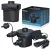 Elektromos pumpa, BESTWAY PowerTouch, fekete, 30 W, 220–12 V, 490 l/perc, 11,3 x 10,1 x 10,7 cm, 3 cserélhető fúvóka, felfújás és leeresztés funkció (62255)