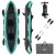 Felfújható kajak, BESTWAY Hydro-Force Ventura X2, türkiz, 330 x 86 cm (2 személyes), PVC, evezővel, pumpával, hordtáskával, javítótapasszal, kivehető ülésekkel, teherbírás: 200 kg (65052)