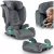 Autósülés, Nukido Louis, világosszürke, 15–36 kg / 100–150 cm, Isofix, i-Size (ECE R129), 12 fokozatú fejtámla, 2 fokozatú döntés, mosható huzat, oldalsó védelem