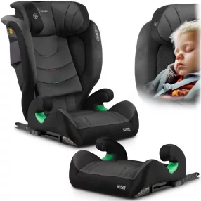   Autósülés, Nukido Louis Soft, sötétszürke, 15–36 kg / 100–150 cm, Isofix, i-Size (ECE R129), 12 fokozatú fejtámla, 2 fokozatú döntés, mosható huzat, oldalsó védelem