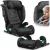 Autósülés, Nukido Louis Soft, sötétszürke, 15–36 kg / 100–150 cm, Isofix, i-Size (ECE R129), 12 fokozatú fejtámla, 2 fokozatú döntés, mosható huzat, oldalsó védelem
