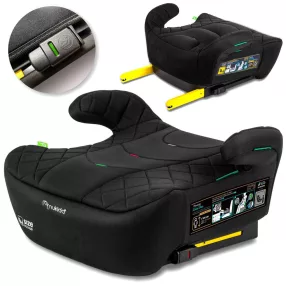   Autós ülésmagasító, Nukido Louis 710200, fekete, 22–36 kg / 125-150 cm, Isofix, i-Size (ECE R129), mosható huzat, 3 pontos rögzítés