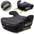 Autós ülésmagasító, Nukido Louis 710201, sötétszürke, 22–36 kg / 125-150 cm, Isofix, i-Size (ECE R129), mosható huzat, 3 pontos rögzítés