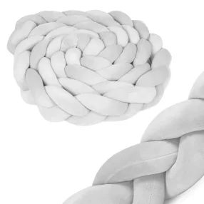   Rácsvédő kiságyba, Ricokids, szürke, 300 x 11,5 cm, antiallergén, mosható, puha tapintású