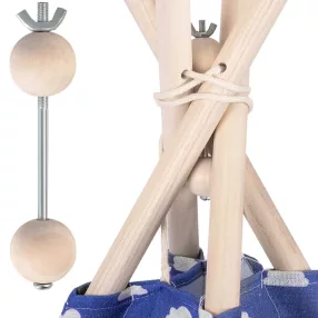   Tipi sátor stabilizátor, Nukido, 12,2 cm, fa, kompatibilis minden Nukido Tipi sátorral, gyors összeszerelés, biztonságos, stabil tartás