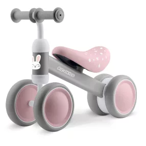   Háromkerekű futóbicikli, Ricokids, szürke, EVA habkerekek 15 cm, acél váz, kormányfordulás határoló, gumírozott markolat, 12 hónapos kortól