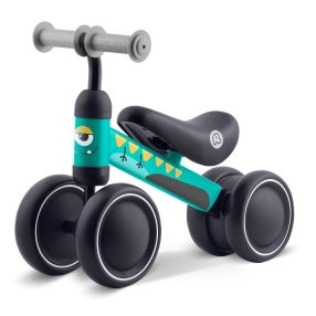   Háromkerekű futóbicikli, Ricokids, türkiz, EVA habkerekek 15 cm, acél váz, kormányfordulás határoló, gumírozott markolat, 12 hónapos kortól