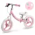 Kétkerekű futóbicikli, Ricokids Fun Adventure, rózsaszín, acél váz, EVA hab kerekek 29 cm, állítható ülésmagasság 32-42 cm, hátsó fék, ultrakönnyű (TE760801)
