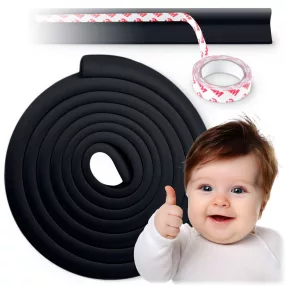  Élvédő habszalag, Ricokids 798711, fekete, bútorélekhez, 600 cm, UV-álló, 3M ragasztóval, puha hab (TE798711)