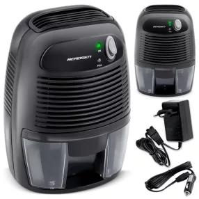   Páramentesítő, Berdsen BR-68B, fekete, 500 ml tartály, ultracsendes 30 dB, Peltier‑technológia, vízszint‑érzékelő, energiatakarékos, 23 W, 12 V autós adapterrel