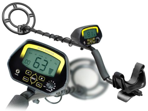 Fémdetektor, Cobra Tector CT-1032, fekete, 105-120 cm, 24 cm vízálló keresőfej, LCD kijelző, 3 hangjelzés, 4 beállítás, elemes (2 db 9V)