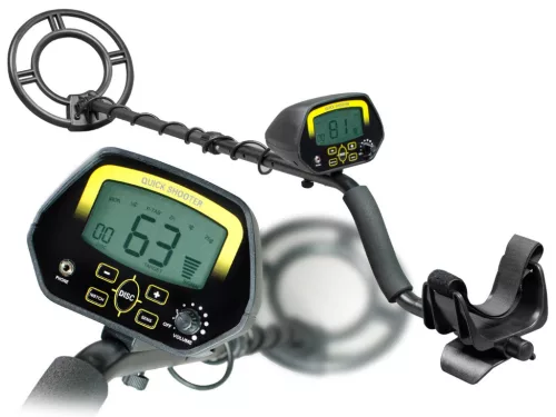 Fémdetektor, Cobra Tector CT-1032, fekete, 105-120 cm, 24 cm vízálló keresőfej, LCD kijelző, 3 hangjelzés, 4 beállítás, elemes (2 db 9V)