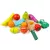 Játék élelmiszerkészlet, ECOTOYS HM015202, zöldségek, gyümölcsök, 13 db, tépőzáras, biztonságos kés és vágódeszka