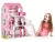 Fa babaház, ECOTOYS TL49059, 89 x 32,5 x 90 cm, 3 szint, 7 szoba, 16 db bútor, lifttel és csúszdával, terasszal és grillezővel, 3 éves kortól