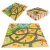 Játszószőnyeg, ECOTOYS ECOEVA009, szafari minta, 93 x 93 cm, 9 db-os kirakós szett, összeilleszthető elemek, vastagság: 0,9 cm, EVA hab