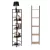 Könyvespolc, ModernHome CWJ3024144L, 144,5 x 29 x 23,5 cm, vad tölgy, 5 polcos, fém váz, MDF polc, falhoz rögzíthető
