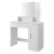 Sminkasztal, ModernHome PWJJDT0012, fehér, 90 x 40 x 137,5 cm, tükör, 2 fiók, 3 polc, laminált bútorlap