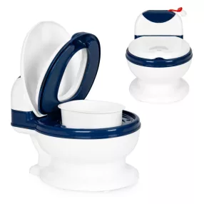   Gyerek bili, ECOTOYS HA-P05, kék, WC-szerű kialakítás, fedéllel, tisztítókefével, kivehető tartállyal, puha ülőkével, stabil, műanyag