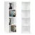 Könyvespolc, ModernHome KJZ2173, fehér, 106,5 x 30,5 x 30 cm, 4 polcos, MDF polc, falhoz rögzíthető, könnyű összeszerelés