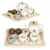 Játék teáskészlet, ECOTOYS W10B318B, 17 db, tálcával, csészékkel és kancsóval, 3 éves kortól