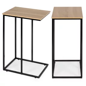   Dohányzóasztal, ModernHome BJ403066BT, 40 x 30 cm, téglalap alakú, magasság: 66 cm, fém váz, MDF asztallap, karcálló felület