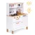 Játékkonyha, ECOTOYS, fa, 70 x 30 x 93,5 cm, fényhatásokkal, hanghatásokkal, 7 db tartozékkal, elemes (2 x AA, nem tartozék)