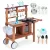 Kültéri játékkonyha, ECOTOYS TL814004, fa, 89 x 31 x 80,5 cm, működő csappal, forgó gombokkal, 10 db fém tartozékkal, 3 éves kortól