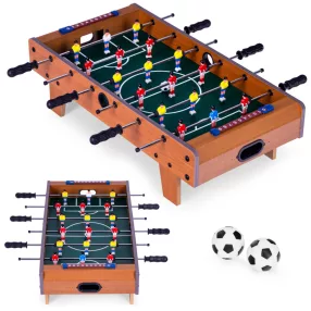   Csocsóasztal, ECOTOYS HM237401, zöld/fa, 36 x 35,5 x 20 cm, hordozható, 18 játékos, 2 labda, 6 krómozott rúd, csúszásgátló fogantyúk, kézi számláló