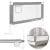 Leesésgátló ágykorlát, ECOTOYS SG-030A-GY, szürke/fehér, 150 x 61-92 cm, acél váz, légáteresztő háló, biztonsági zár, leengedhető, zsebes tároló, állítható magasság