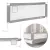 Leesésgátló ágykorlát, ECOTOYS SG-030B-GY, szürke/fehér, 180 x 61-92 cm, acél váz, légáteresztő háló, biztonsági zár, leengedhető, zsebes tároló, állítható magasság