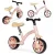 Kétkerekű futóbicikli, ECOTOYS LC-V1252, rózsaszín, EVA habkerekek 19,5 cm, acél váz, állítható ülésmagasság: 33–41 cm, kormányfordulás határoló, 36 hónapos kortól