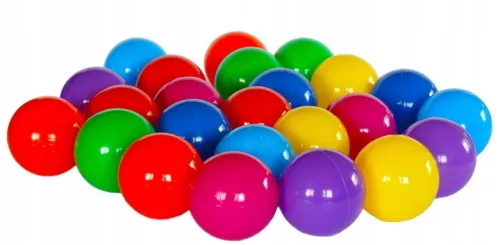 Labda szett, Multistore B100, 100 db, átmérő: 6 cm, többszínű, CE és EN71 tanúsítvánnyal, 6 hónapos kortól