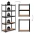 Műhelypolc, ModernHome G9040B, fekete, 180 x 90 x 40 cm, 5 polcos, acél, MDF polclapok, állítható polcmagasság, teherbírás: 175 kg/polc
